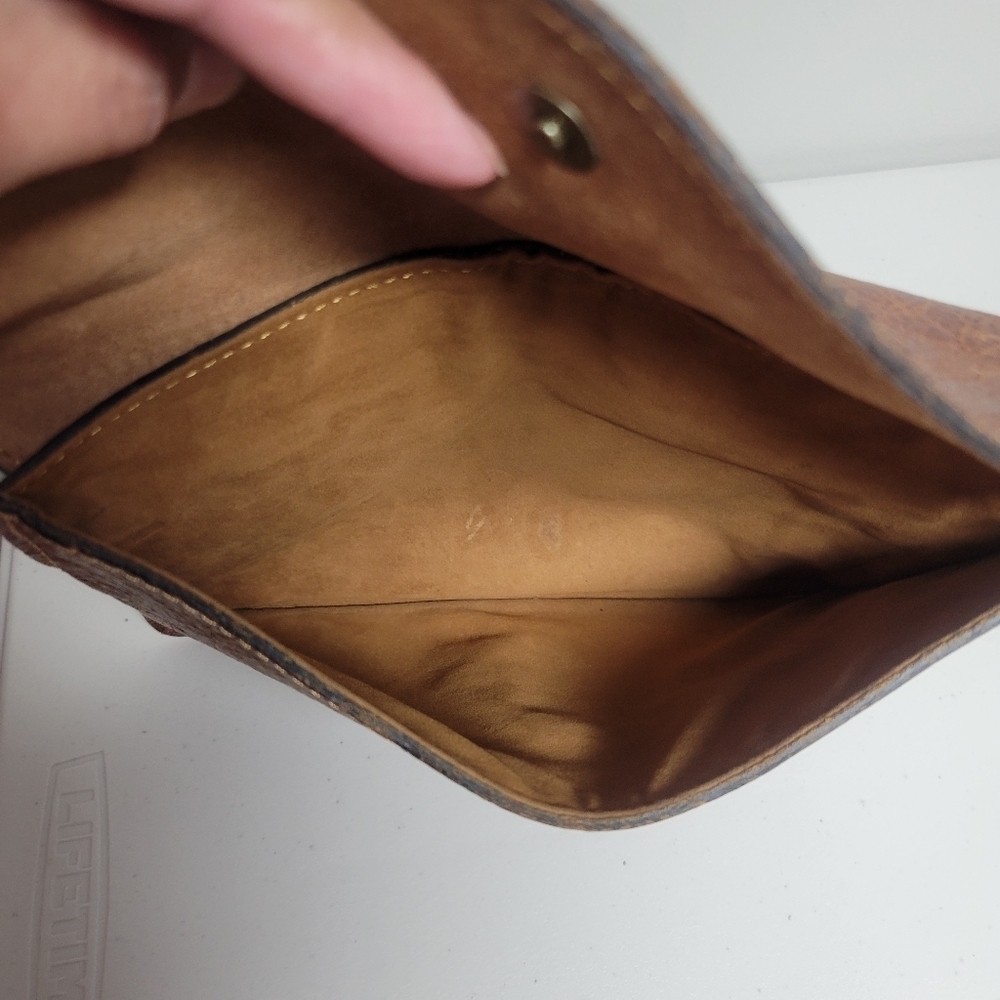 Patricia Nash Brown Leather Wallet Clutch. - Picture 11 of 14